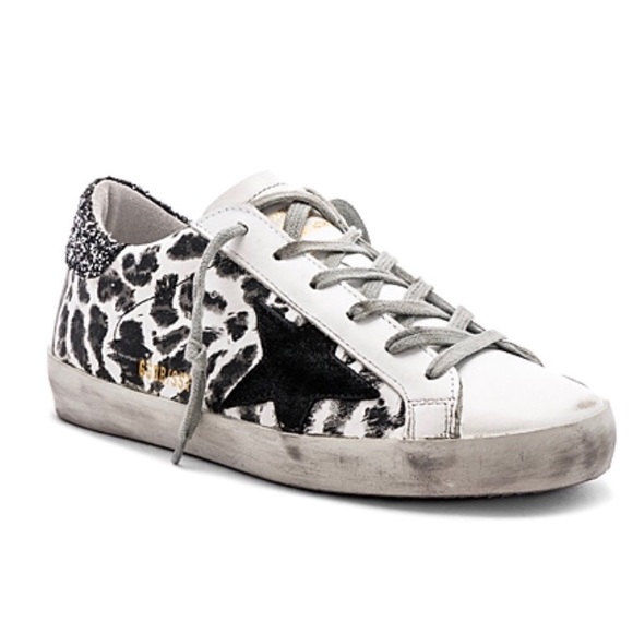 NIB GOLDEN GOOSE BLACK LEOPARD SUPERSTAR 39 $550 - Picture 7 of 8